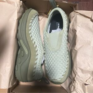 Merrell Women Jungle Moc EVO Woven SE Parchment Slip-On Shoes Sz 11